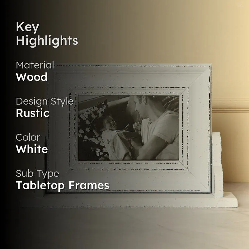 Meso Photo Frame With Wall Shelf - White media 2