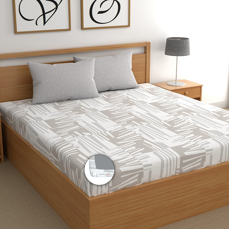 Fragmenta I Fitted Microfiber Microfiber Bedsheet - 150 GSM media 3