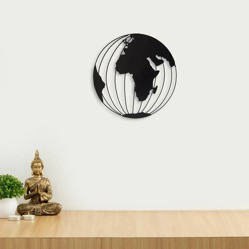 Globe Wander Metal Wall Accent media 1