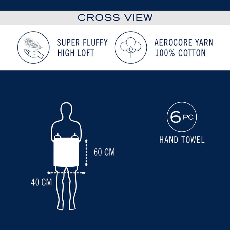Nautica Riviera Soft Cotton Hand Towel (White) - Set Of Six media 7