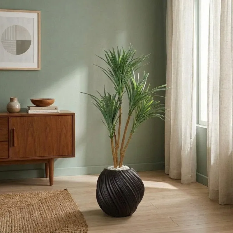 Shadow Drift Floor Planter - Black - 4