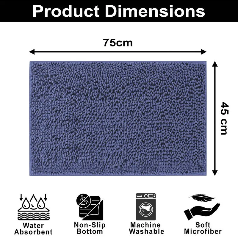 CalmCore Solid Microfiber Bath Mat - Navy media 9
