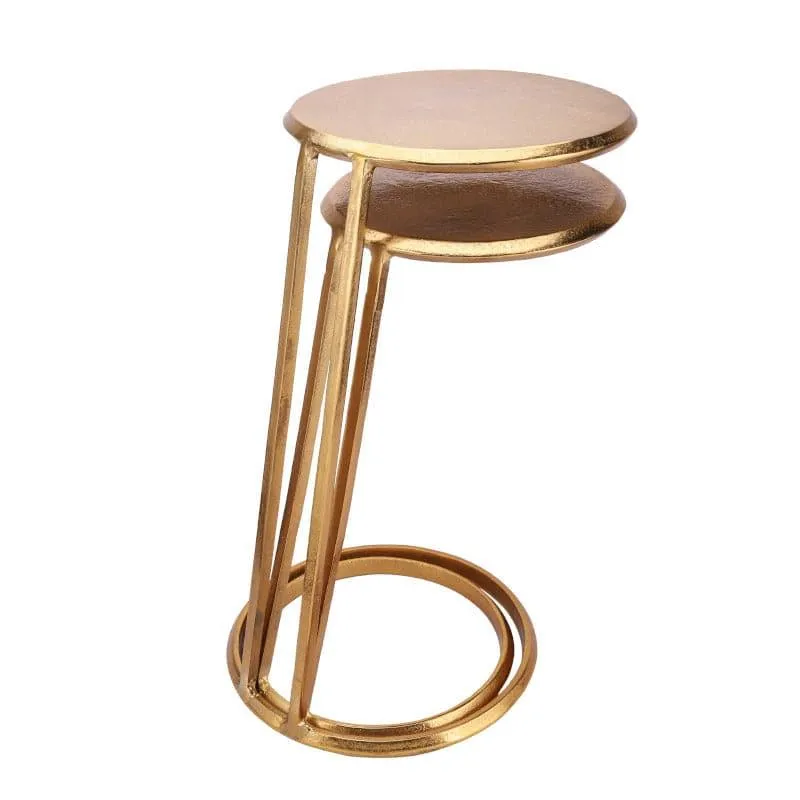 Milto Accent Table (Gold) - Set Of Two media 3