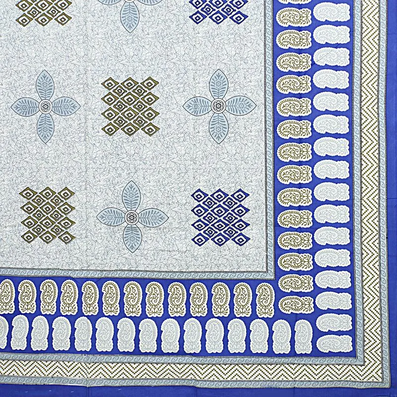 Jonaki Printed Diwan Set (Blue) - Six Piece Set media 5