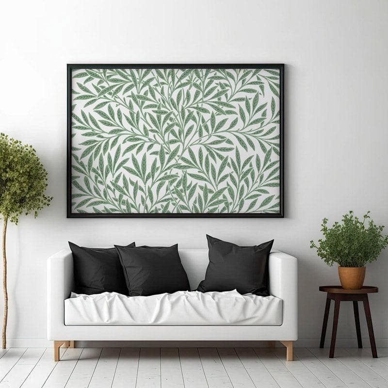 Leafy Mural By William Morris - Black Frame media 3