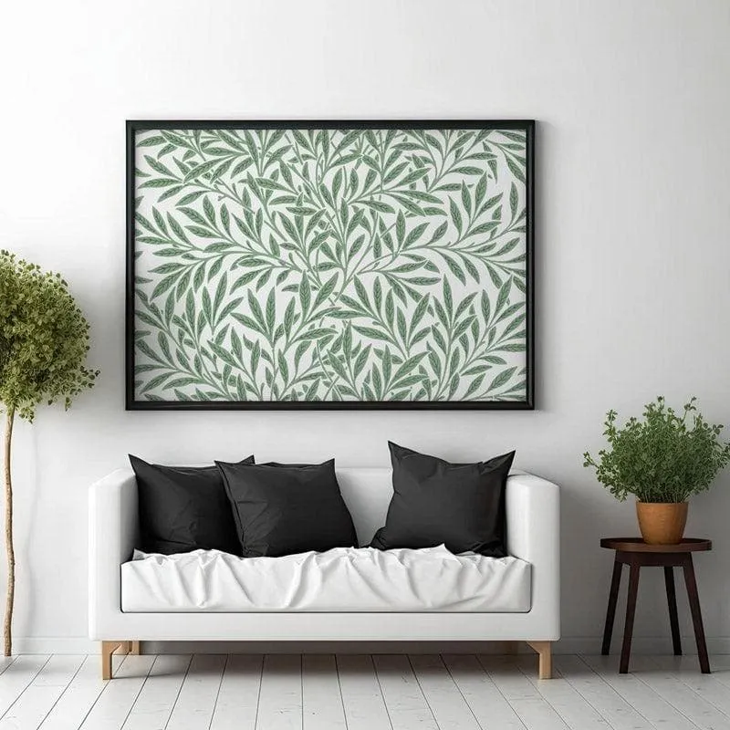 Leafy Mural By William Morris - Black Frame media 3