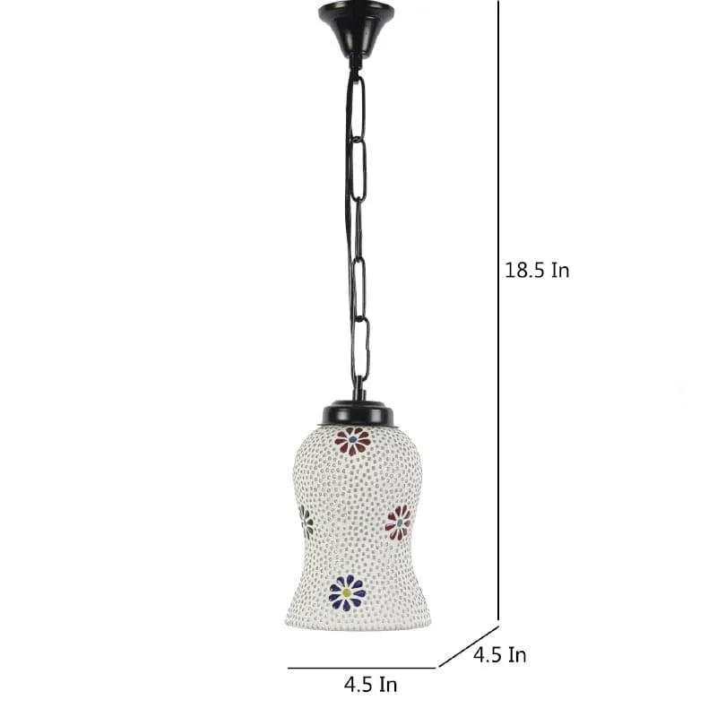 Chandeya Flora Glass Ceiling Lamp media 4
