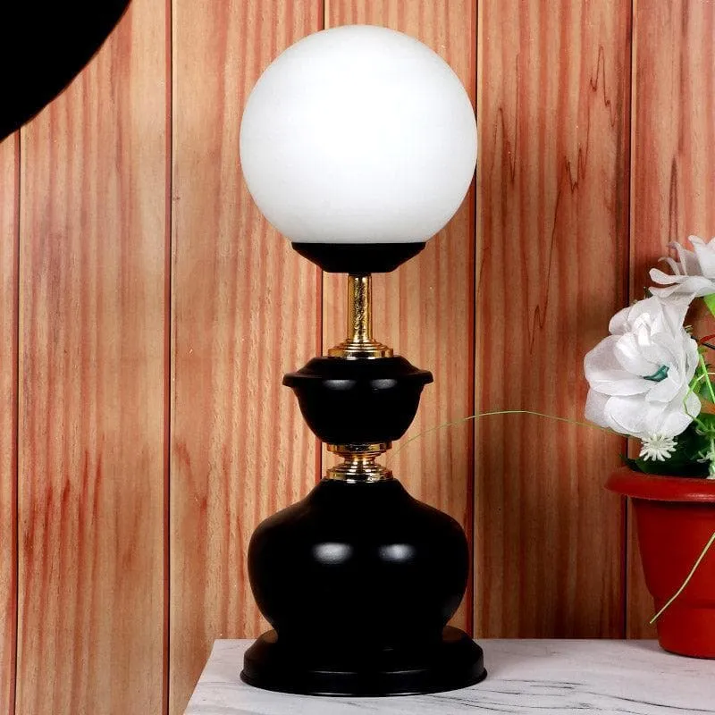 Togo Rossi Moon LED Glass Table Lamp - White,Black media 3
