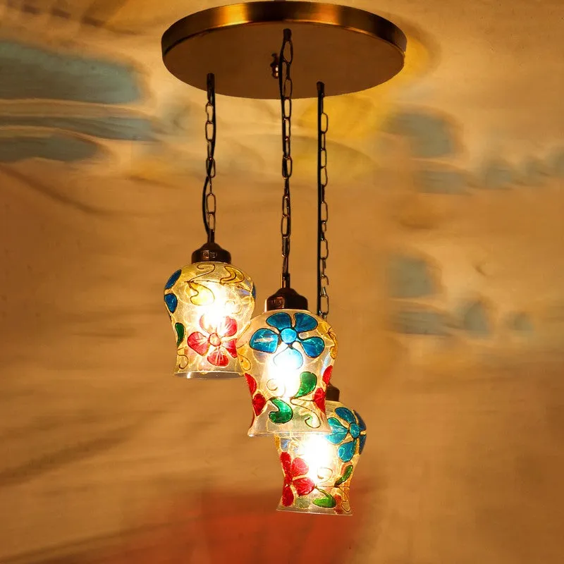 Vibrance Glass Ceiling Lamp - Multicolor media 4