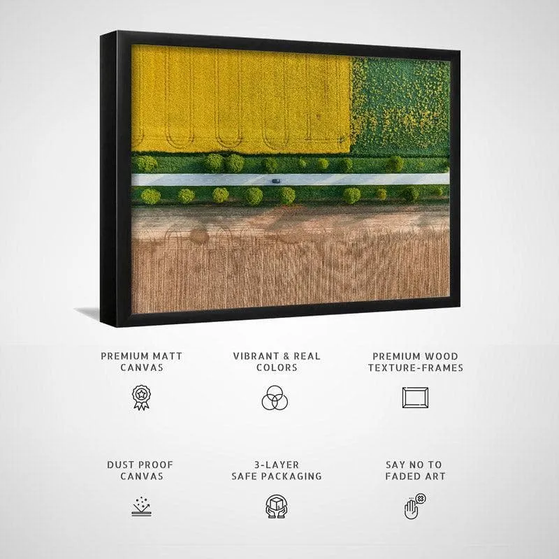 Prekmurje Canvas Wall Painting - Black Frame media 5