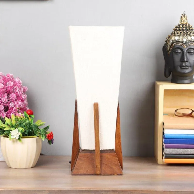 Lorelie Fabric Table Lamp - White,Brown media 3