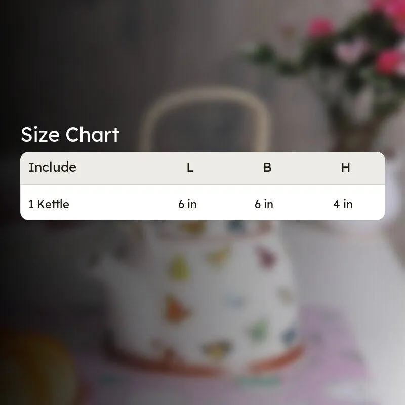 Butterfly Charm Tea Pot media 5