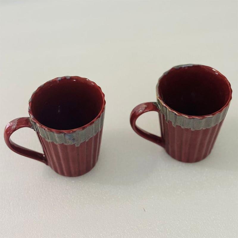 Laroon Ceramic Coffee Mug (300 mL Each/Grey) - Set of Two media 4