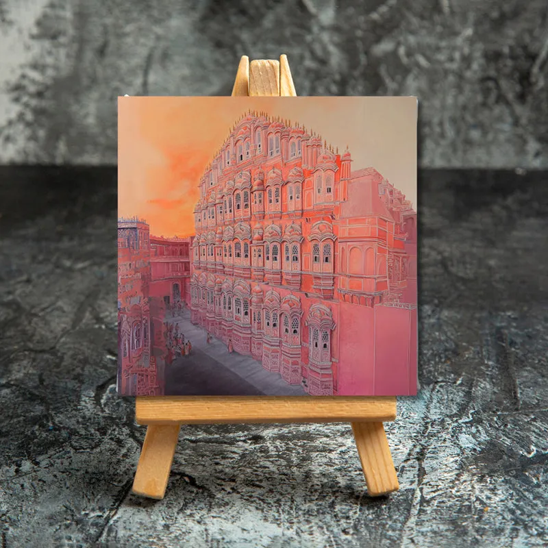 Colors Of Hawa Mahal Showpiece media 4