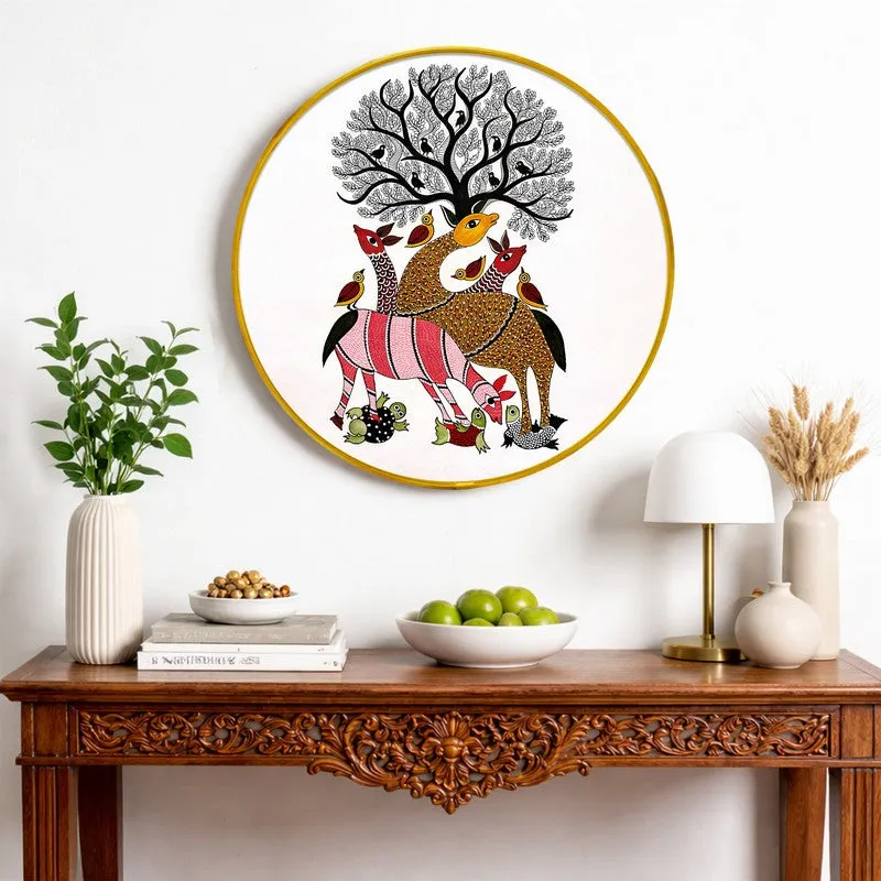 Madhubani Paper Wall Painting media 4