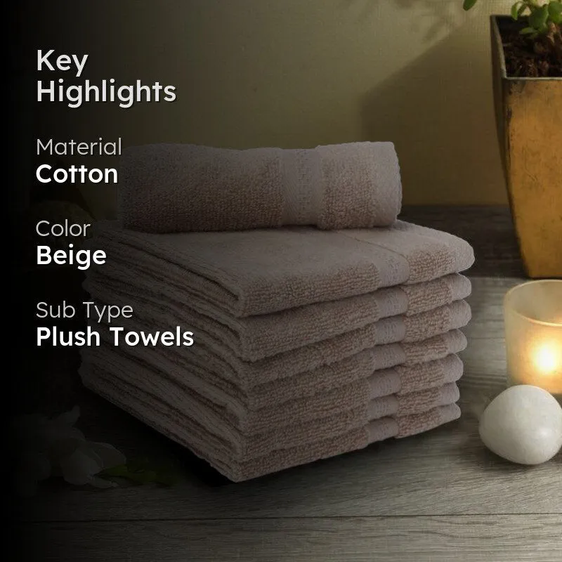 Miorah Face Towel (Beige) - Set Of Eight media 2
