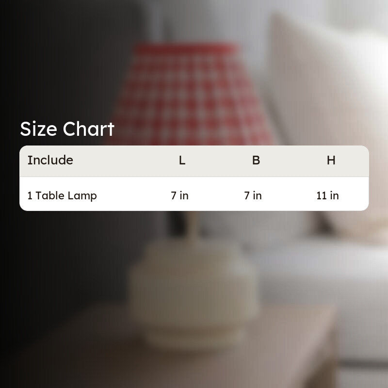 Monroe Charm Cotton Table Lamp - Red media 8