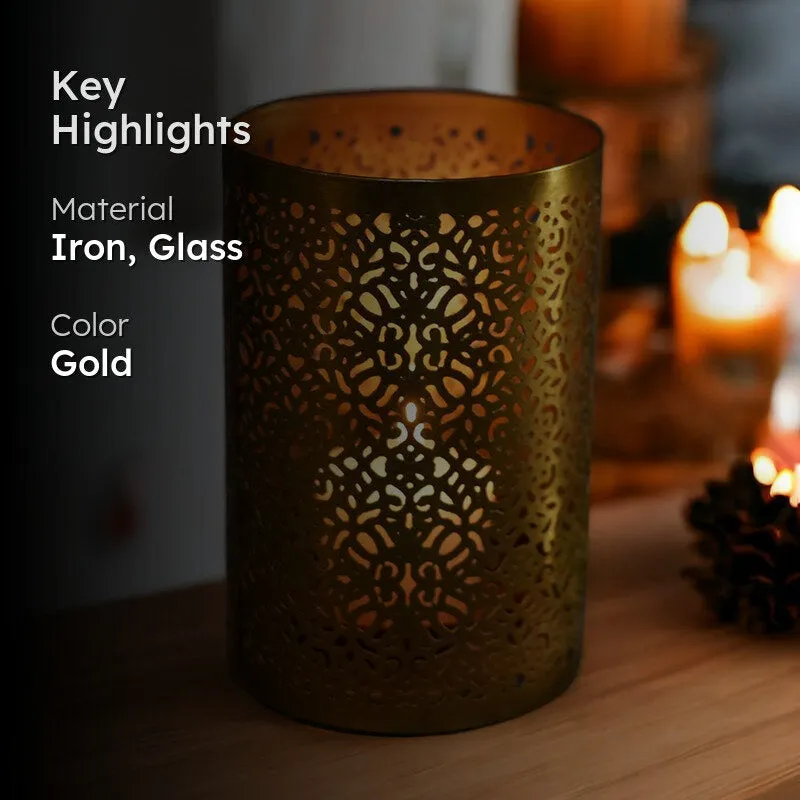 Intricarve Iron Candle Holder media 2