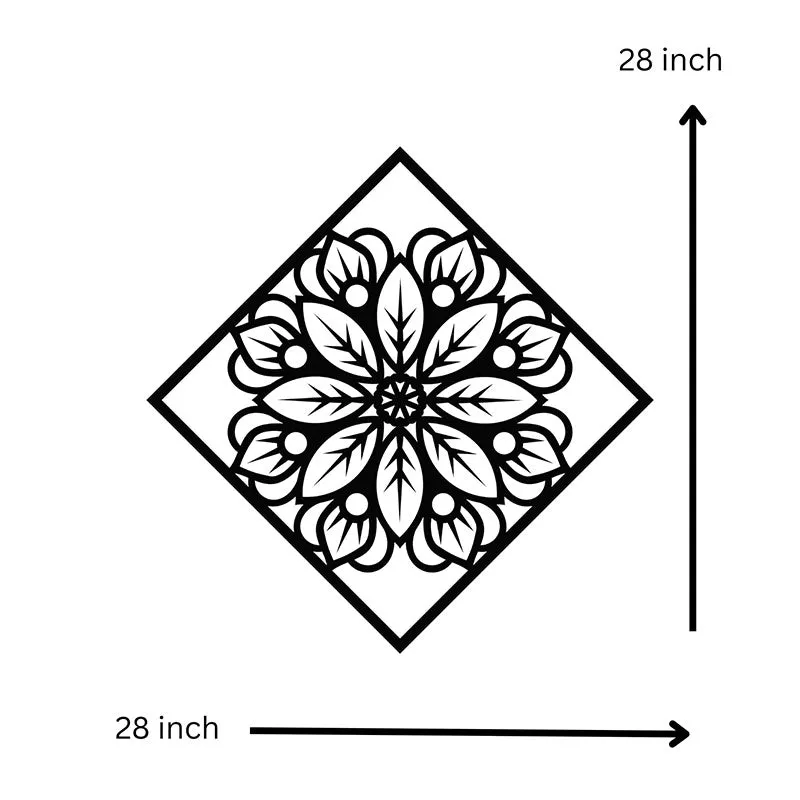 Esso Mandala Black Iron Wall Accent media 6