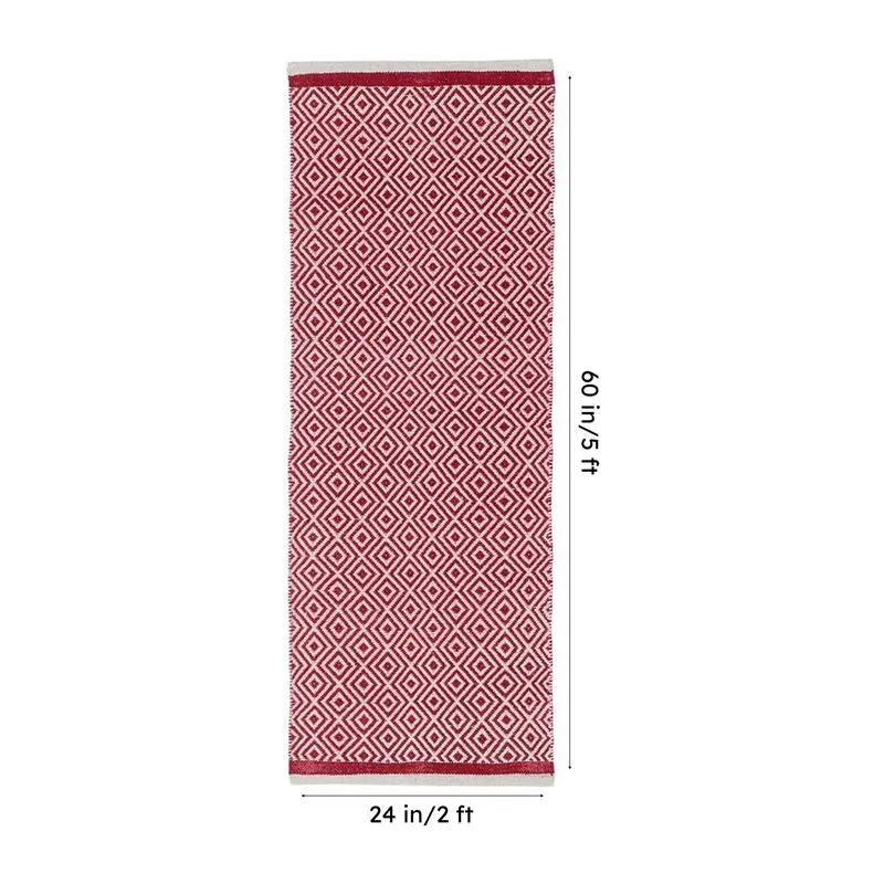 Earthica Cotton Runner Rug - Red media 8