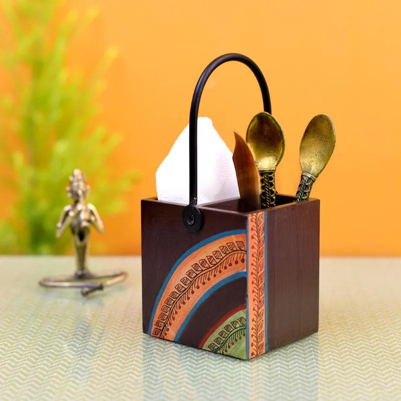 Surya Handcrafted Cutlery Holder media 1