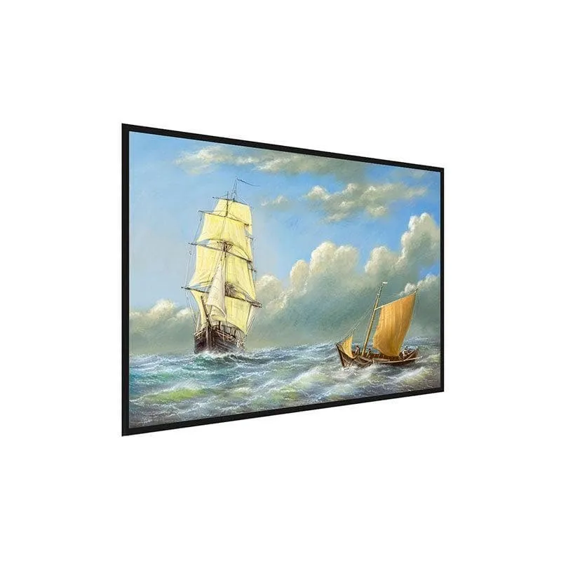 Sailing Ship Canvas Painting - Black Frame media 3