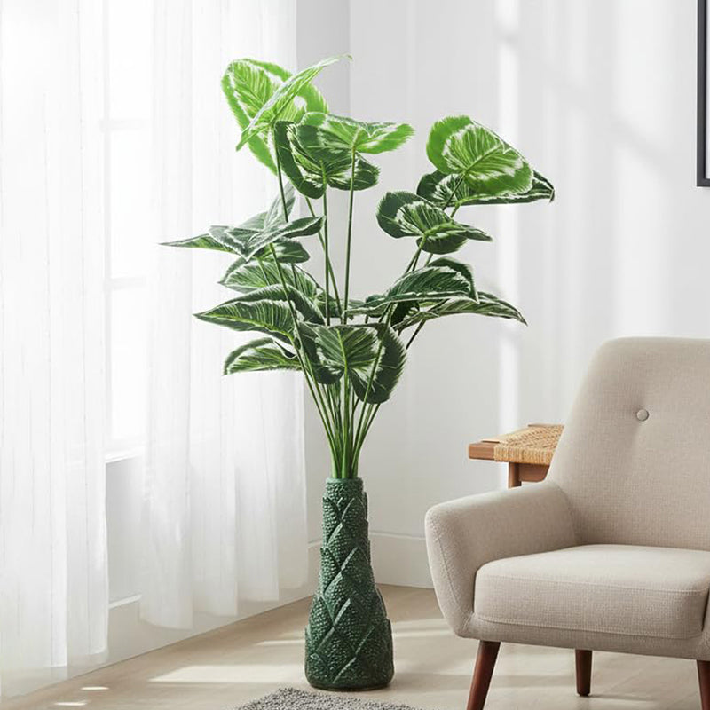 Infinita Artificial Philodendron With Black Plastic Pot - 3 Feet media 3
