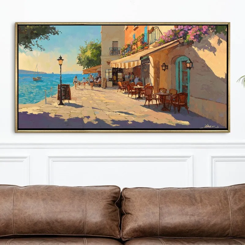 Seaward Elegance Canvas Wall Painting With Frame media 4