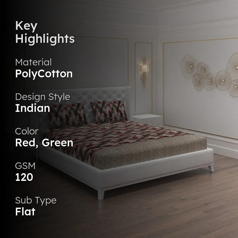 Monte Carlo Abstrangle Bedsheet - 120 GSM media 2