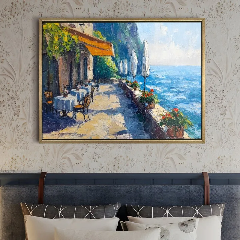 Briny Breeze Canvas Wall Painting With Frame media 5