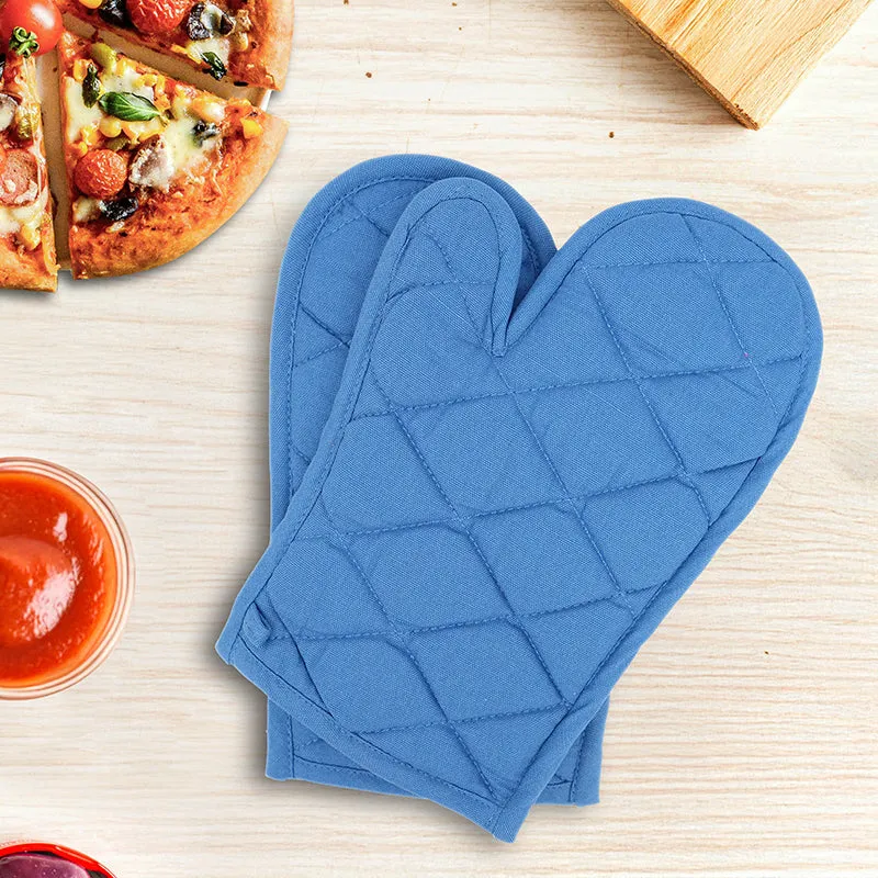 Swayam Garde Kitchen Gloves (Blue) - Set Of Two media 1