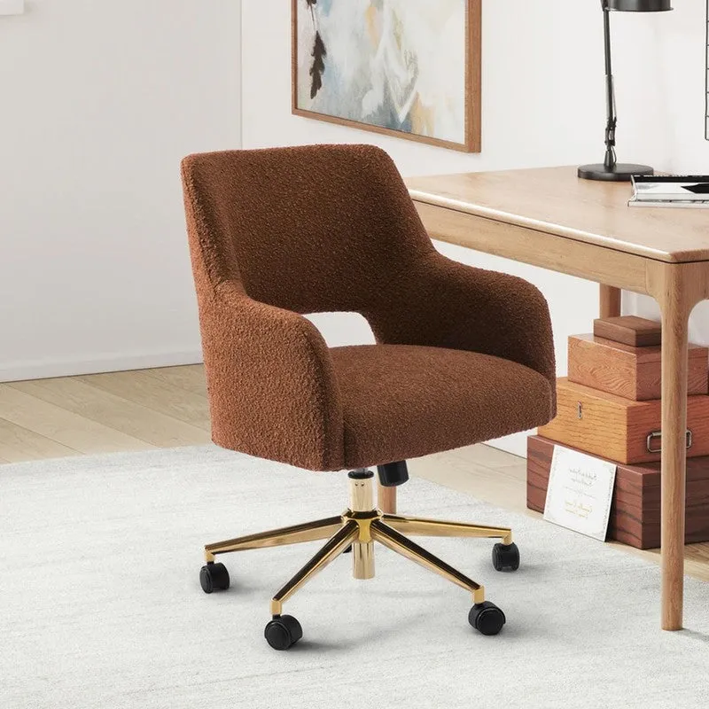 Sitessa Metal Office Chair - Brown media 1
