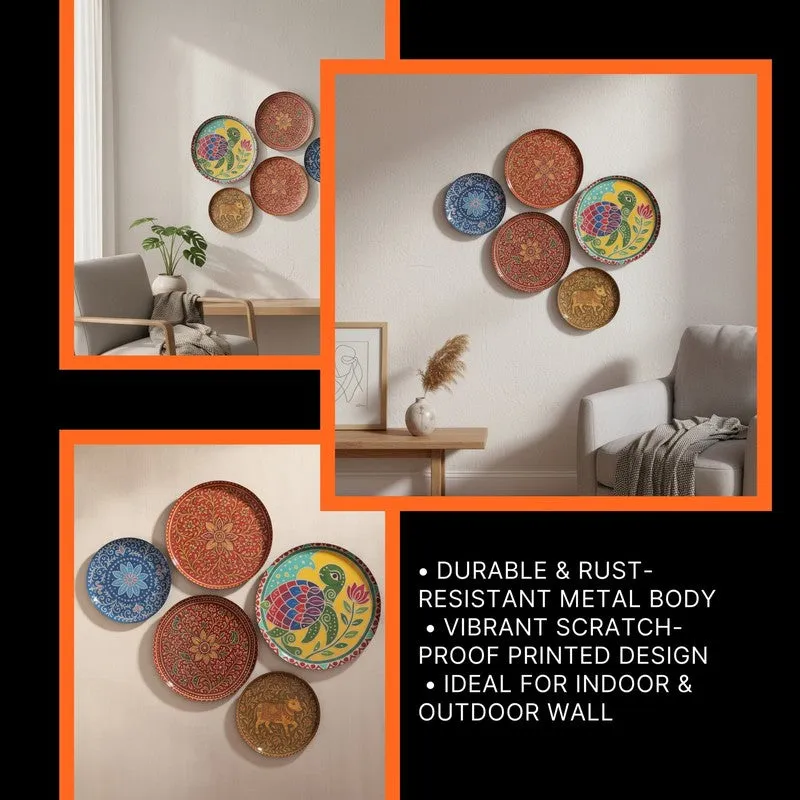 Blooming Vines Art Plates - Set of Five media 8