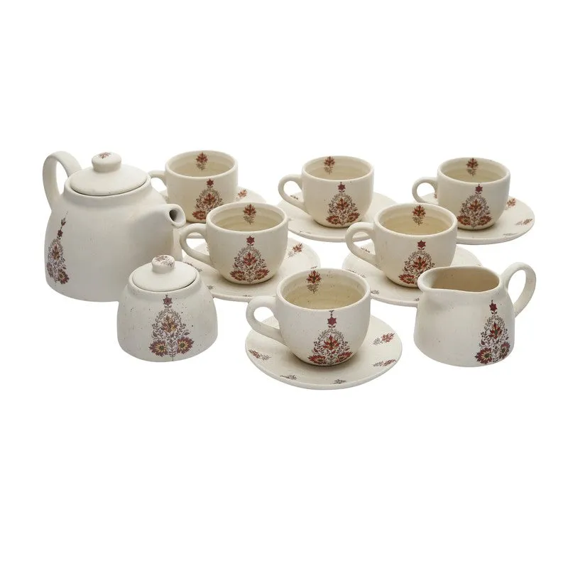 Mudleaf Stoneware Tea Pot Set - Fifteen Piece Set media 3