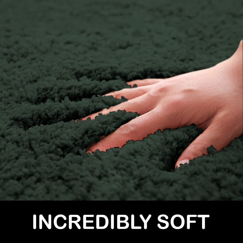 Nuo Luxe Micro Fiber Area Rug - Forest Green media 4