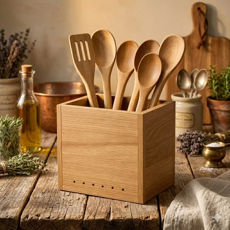 Dine Forge MDF Rustic Cutlery Stand media 5