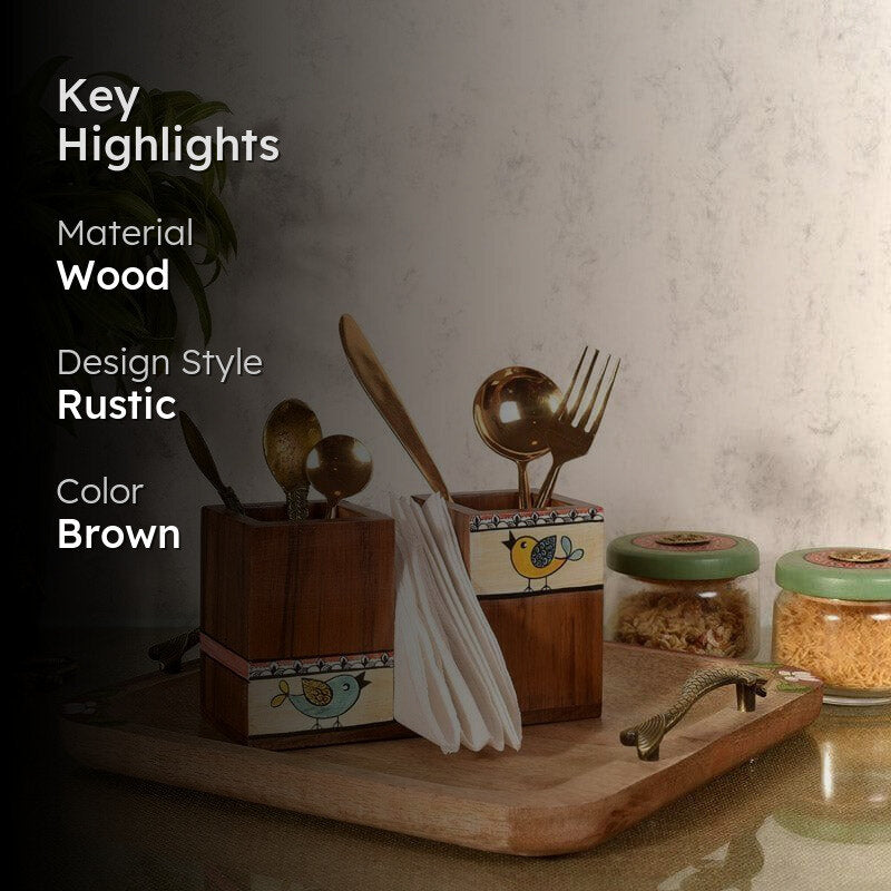 Chidiya Charm Cutlery Holder media 2