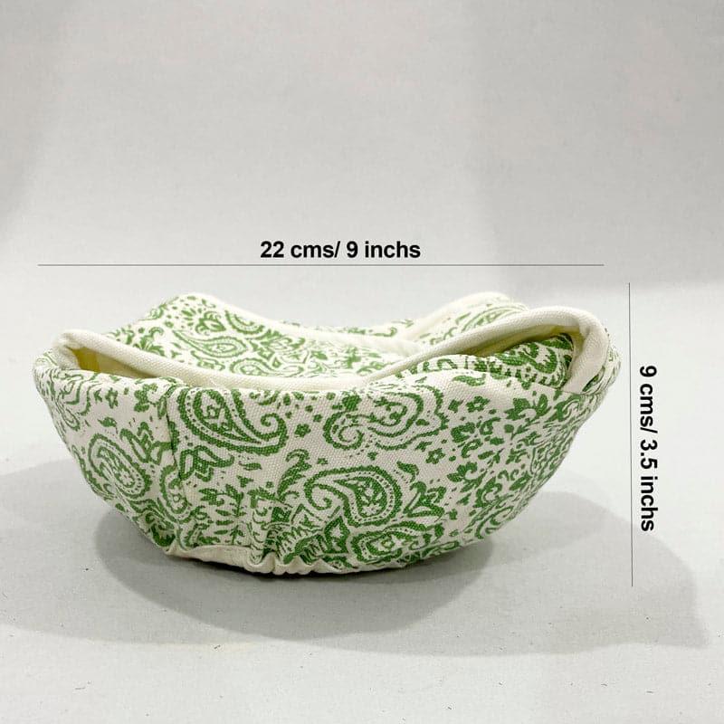 Swayam Theona Round Bread Basket - Green media 6