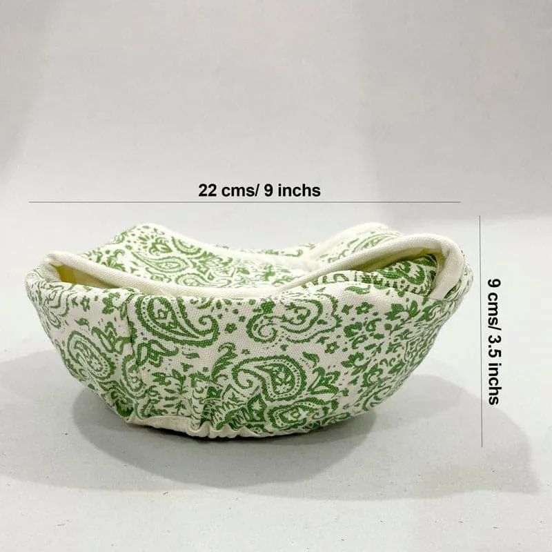 Swayam Theona Round Bread Basket - Green media 6