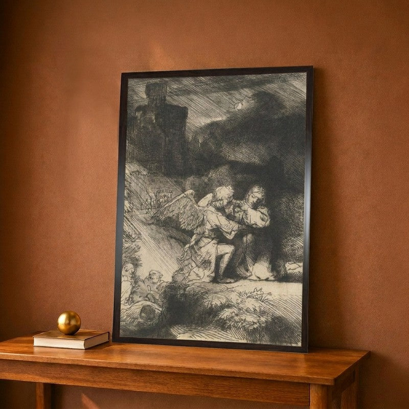 The Agony In The Garden C.1657 Canvas Wall Painting - 9 x 12 Inches