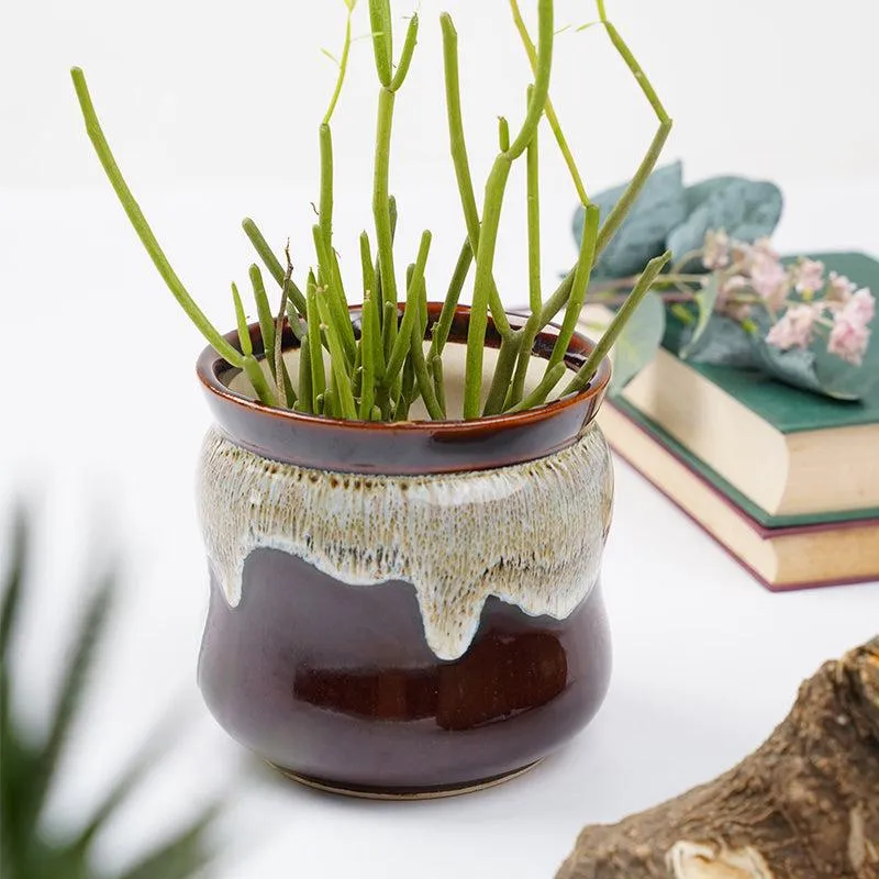 Honey Drip Planter - Brown media 1
