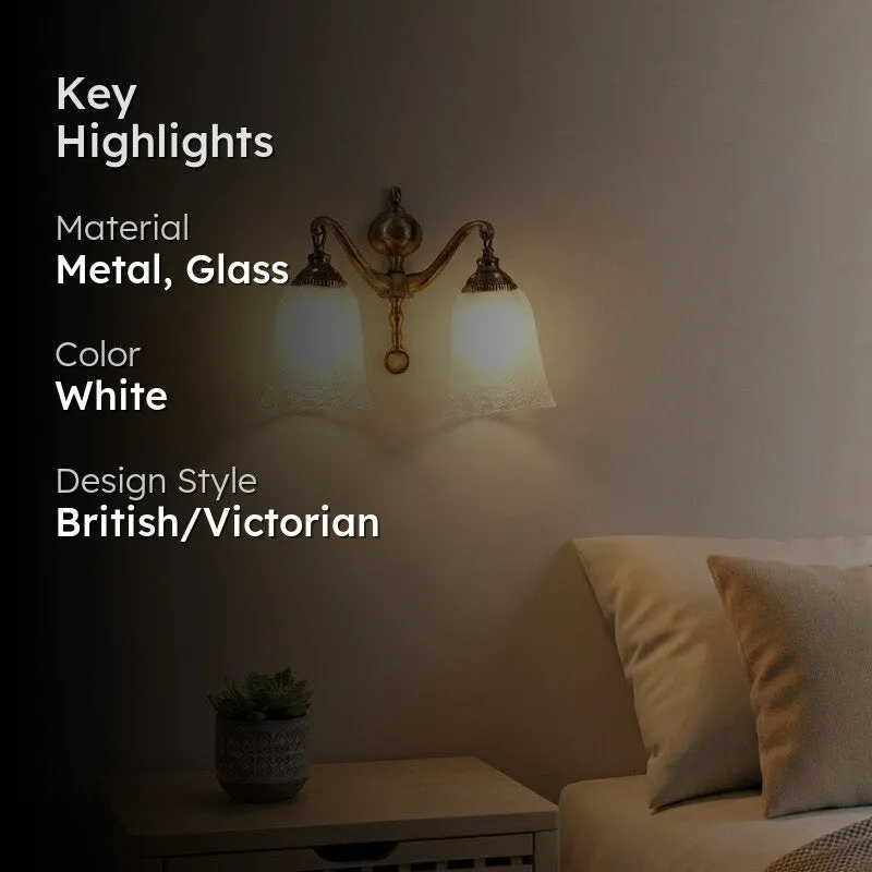 Crystal Bloom Swan Neck Glass Wall Lamp media 2