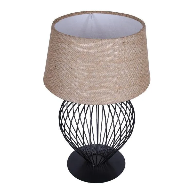 Emara Fabric Table Lamp - Beige media 3