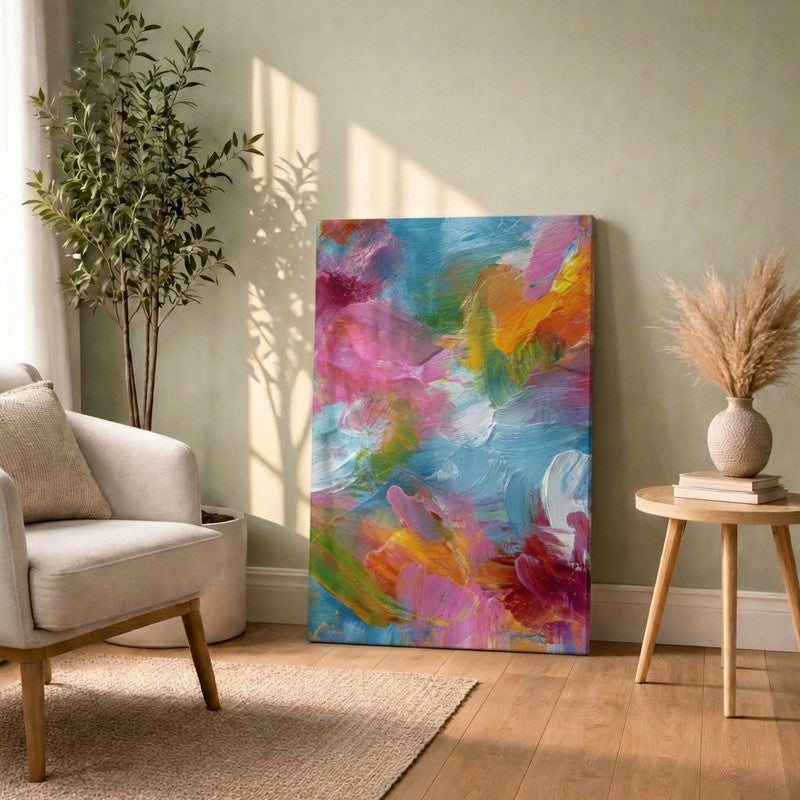 Hypercolor Structure Canvas Wall Art