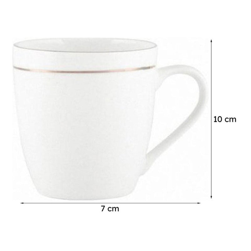 Sonaki Goldline Bone China Tea Cup (200 mL Each) -  Set of Six media 5
