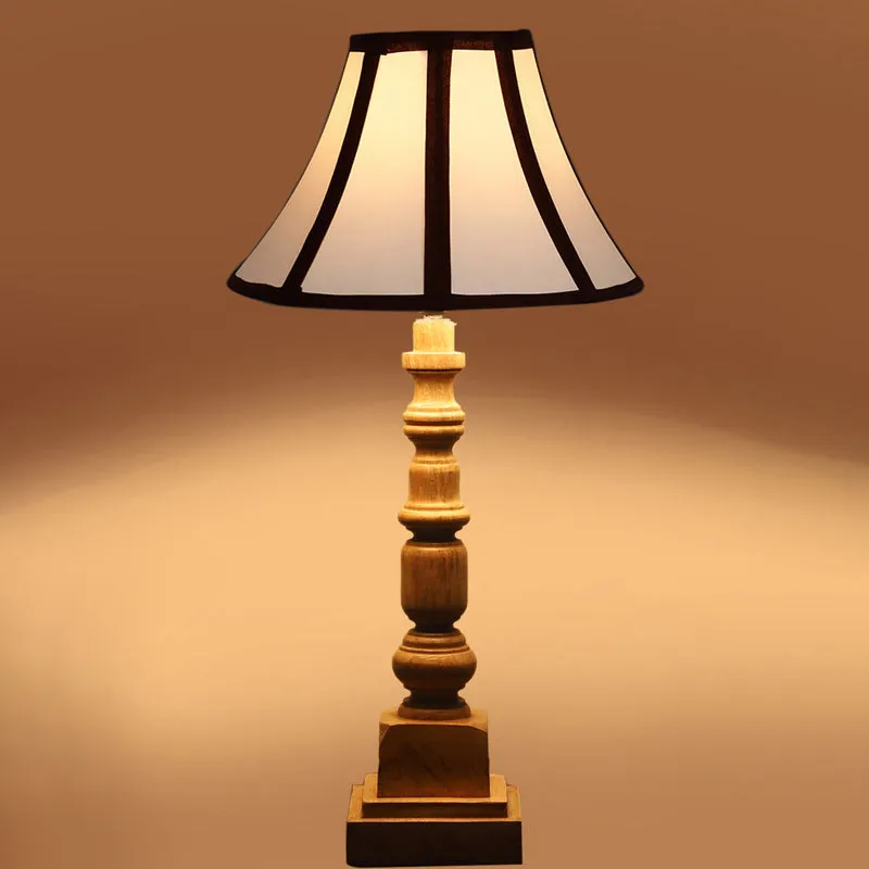 Stripra Arbor Wooden Table Lamp - White,Black,Brown media 5