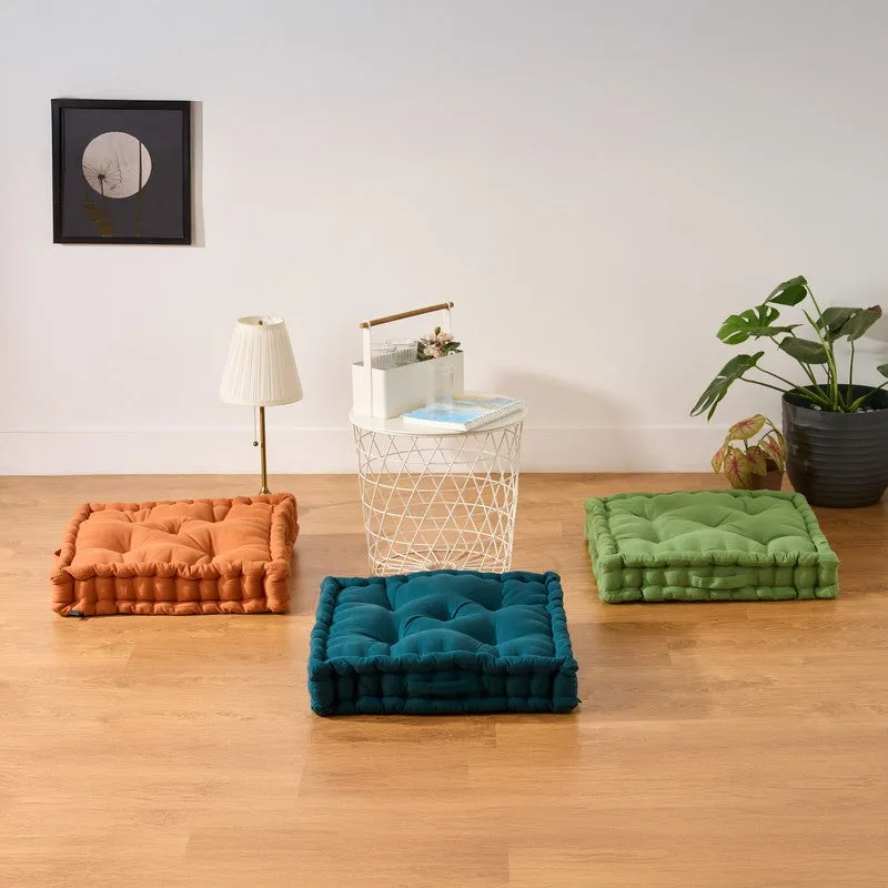 Marlon Floor Cushion (Botanical Green) - Set Of Three media 7