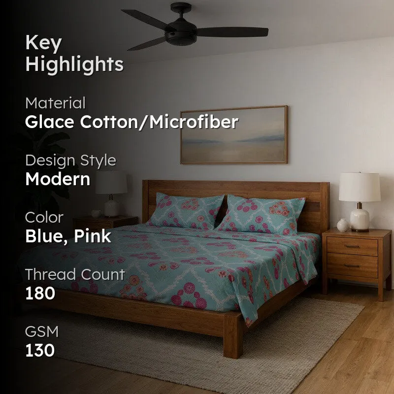 Cotton Candy Microfiber Bedsheet - 130 GSM media 2