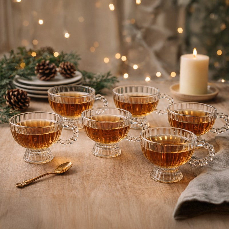 Rioware CrystalTreat Glass Dessert Bowl (160 mL Each) - Set Of Six