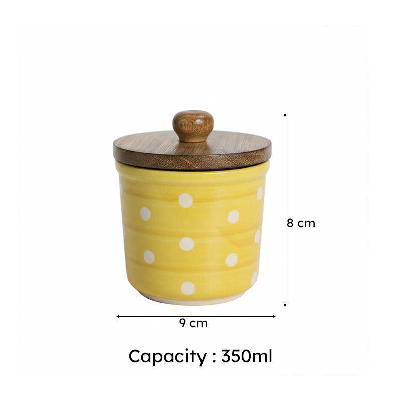 Silvero Ceramic Jar (Yellow) - 350 mL media 7
